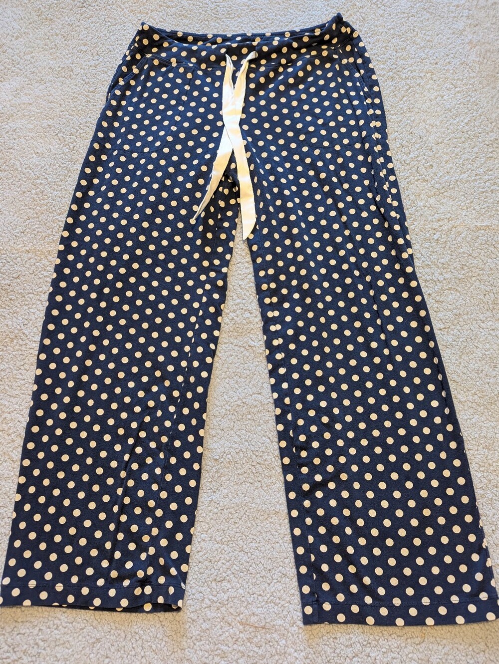 Soma Embraceable Ankle Pajama Pants, Blue Sz.M